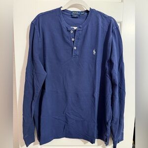 Ralph Lauren Men's Navy Long Sleeve Henley